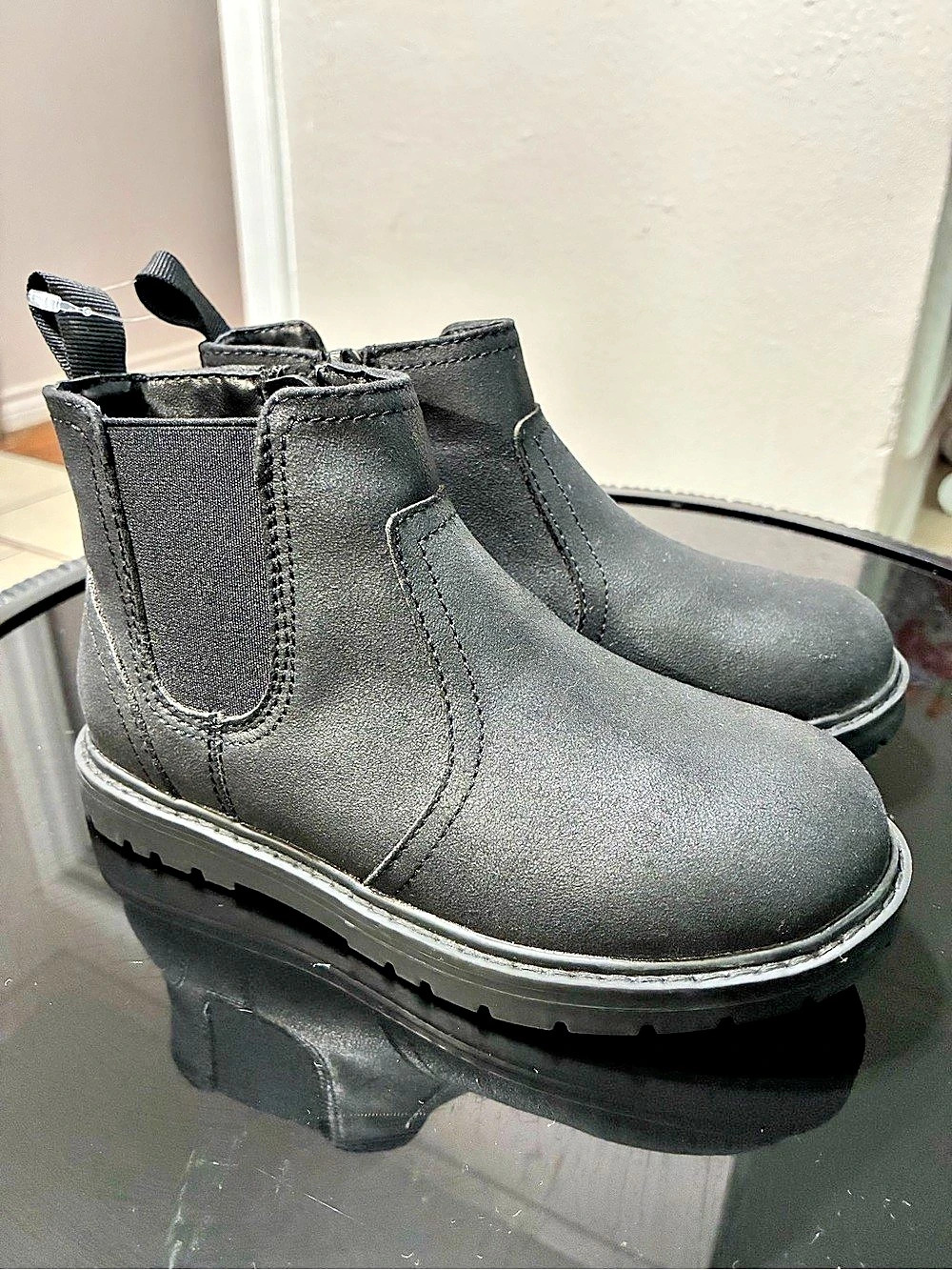 Black Ankle Boots Size 13M Brand New